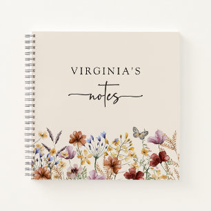 Boho Wildflowers Notebook
