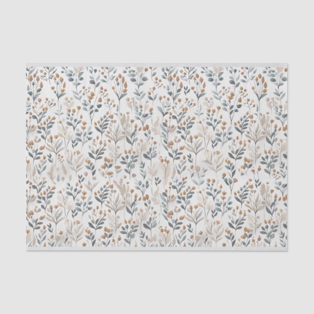 Boho Wildflowers Tissue Paper (Front)