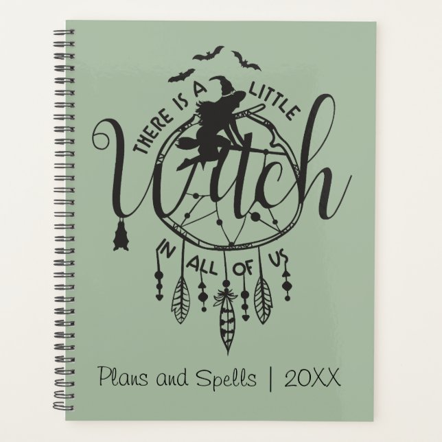 Boho Witch Vibes Tote – Little Witch in All of Us Planner (Front)