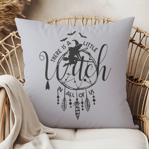 Boho Witch Vibes Tote – Little Witch in All of Us Throw Pillow