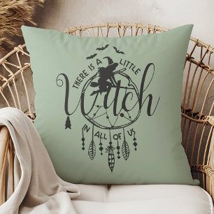 Boho Witch Vibes Tote – Little Witch in All of Us Throw Pillow