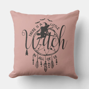 Boho Witch Vibes Tote – Little Witch in All of Us Throw Pillow