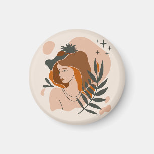 Boho Woman Stars Magnet