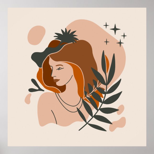 Boho Woman Stars Poster (Front)