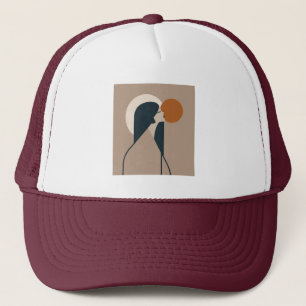 Boho Woman Sun Trucker Hat
