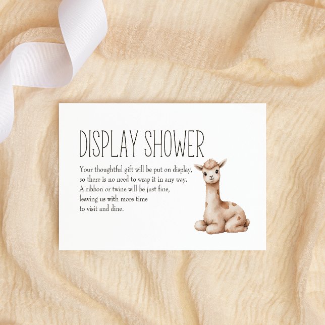 Boho Woodland Animals Baby Display Shower Card (Creator Uploaded)