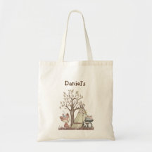 Boho Woodland Animaux Nursery Sac fourre-tout