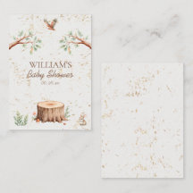 Boho Woodland Baby Shower Backdrop Personalized