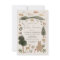 Boho Woodland Baby Shower Invitation Card