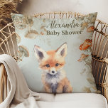 Boho Woodland Baby Shower Throw Pillow<br><div class="desc">Enhance the cozy ambiance of your baby shower with our Butterfly Mushroom Woodland Nature Baby Shower Throw Pillow. This adorable pillow features a whimsical design inspired by the enchanting forest, adorned with delicate butterflies, charming mushrooms, and lush greenery. Perfect for adding a touch of woodland charm to your seating areas...</div>