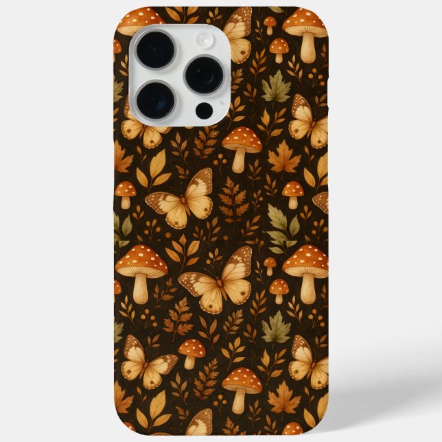 Boho Woodland Forest Mushrooms |  Fall Colours Case-Mate iPhone Case (Back)
