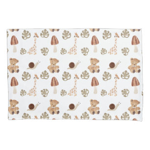 Boho Woodland Jungle Animal Pattern Pillowcase