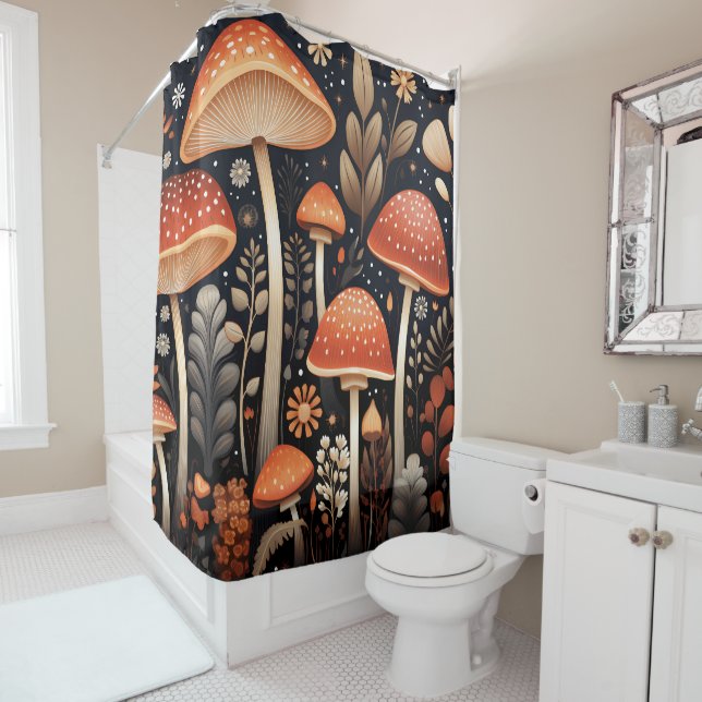 Boho Woodland mushroom pattern (In Situ)