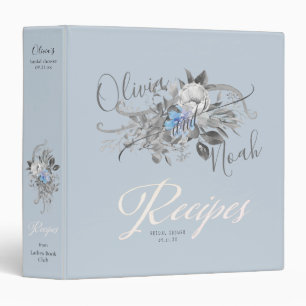 Boho Woven Twig Bridal Recipes 3 Ring Binder