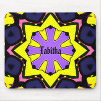 Boho yellow, purple, blue, pink design. 