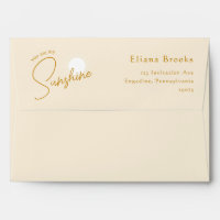 Boho You Are My Sunshine 5x7 Baby Shower