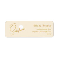 Boho You Are My Sunshine Return Address Labels