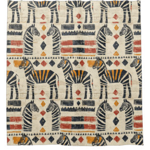 Boho Zebra Tribal Safari Pattern