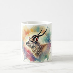 Bohor Antelope 091024AREF141 - Watercolor Coffee Mug