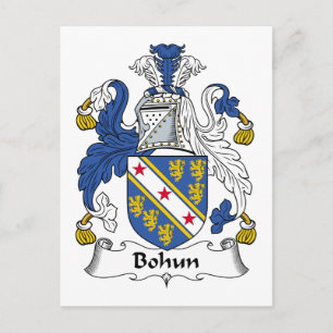 Bohun Family Crest Postcard