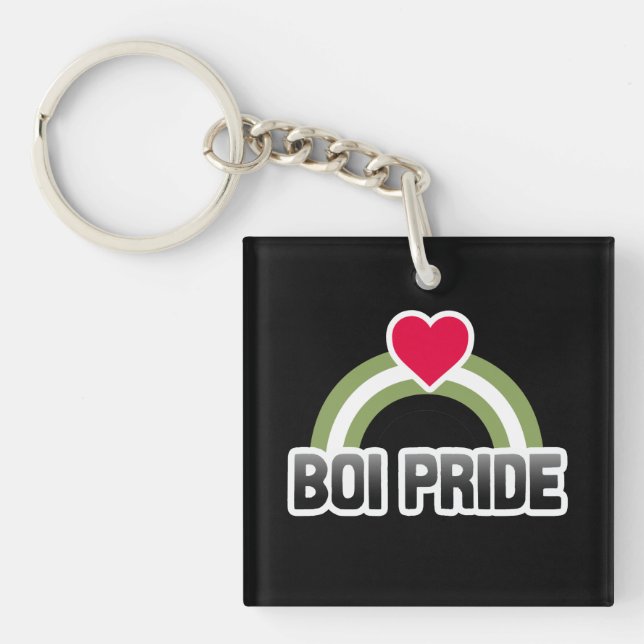 Boi Pride Keychain (Front)
