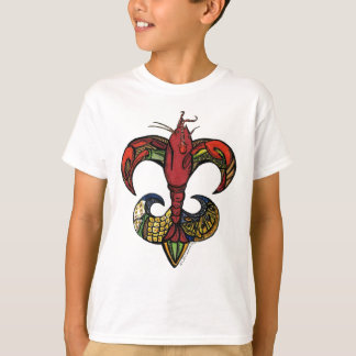 Boil with a Crawfish Fleur de Lis T-Shirt
