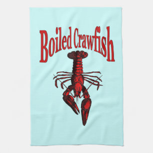 Boiled Crawfish Kitchen Towel