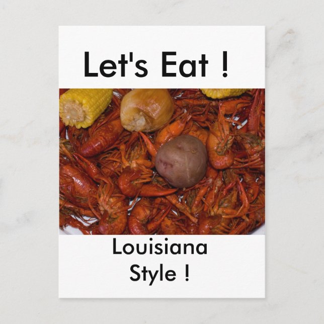 boiled crawfish postcard (Front)