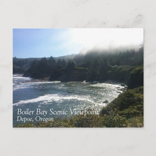 Boiler Bay, OR Postcard (Front)