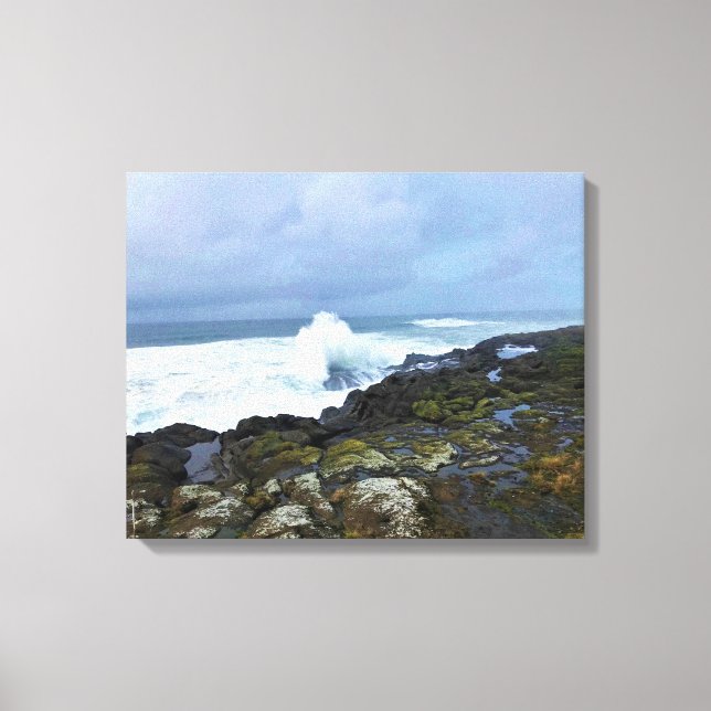 Boiler Bay State Wayside, Depoe Bay, Oregon Canvas Print (Front)