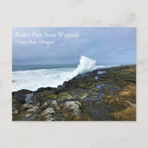 Boiler Bay State Wayside, Depoe Bay, Oregon Postca Postcard