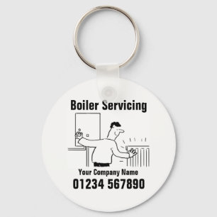 Boiler Servicing Contact Details Keychain