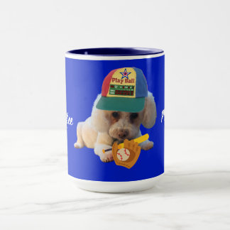 Boire Café Jouer Ball Poodle Mug