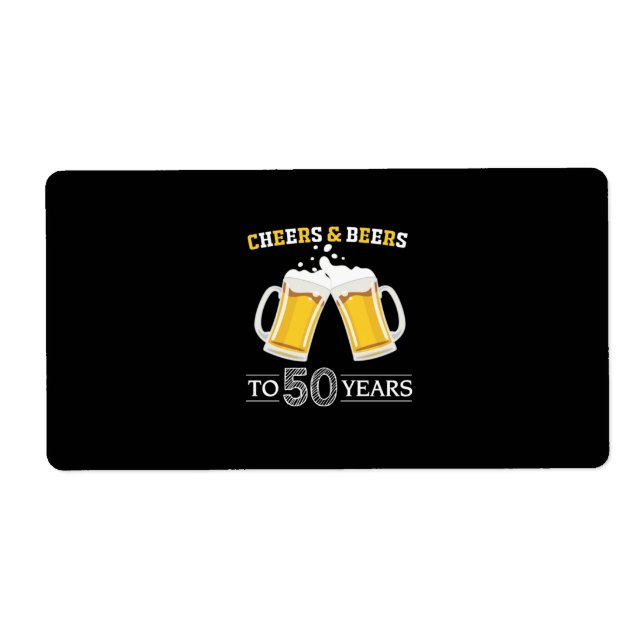 Boire de bière Cheers et bières à 50 ans Anniversa (Devant)