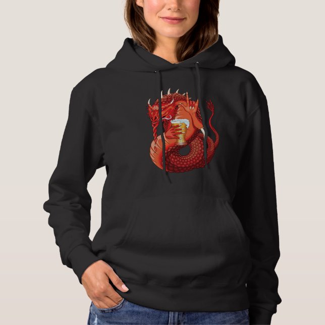 Boire de la bière Dragon Sweat - shirt à capuche f (Devant)