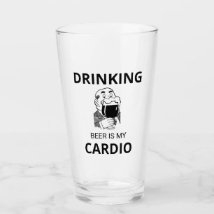 Boire De La Bière Est Ma Coupe De Verre Cardio
