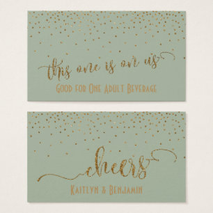 Boire des billets, Faux Gold Parties scintillant C