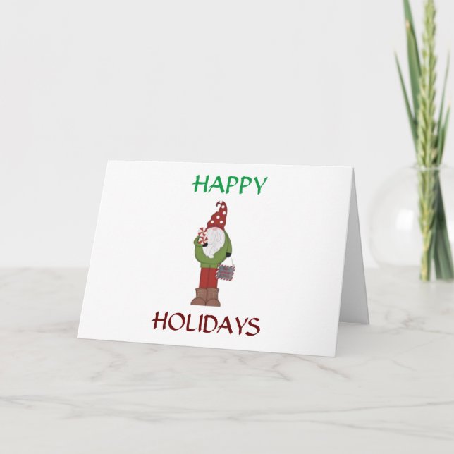 **BOIRE ET ÊTRE JOYEUX** CARTE GNOME COOL (Devant)
