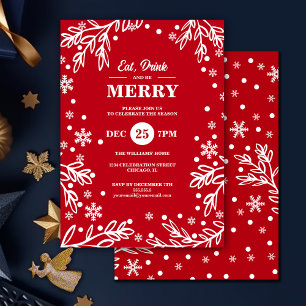 Boire et être joyeux Invitation de fête de vacance