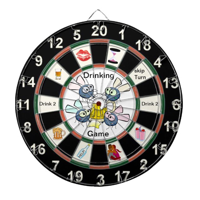 Boire Jeu de Cible de flechettes de bière (Devant)