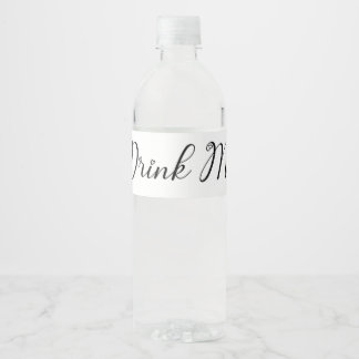 Boire moi Étiquette bouteille d'eau - Alice au pay