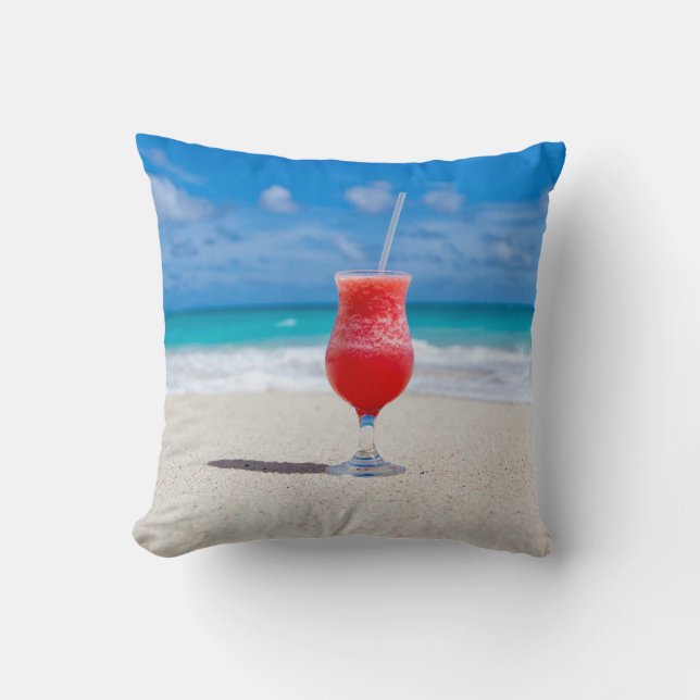 Boire Sur La Plage Jeter oreiller (Recto)