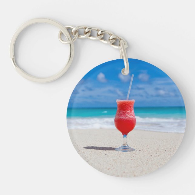 Boire Sur Le porte - clé De Plage (Devant)