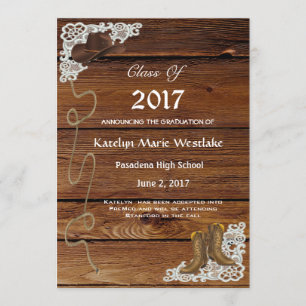 bois 20XX, bottes et faire-part d'obtention du