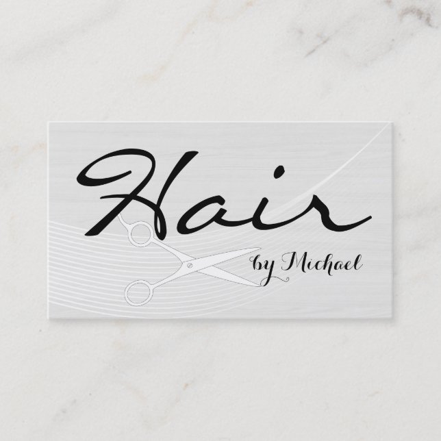 Bois blanc moderne #3 de rendez-vous de coiffeur (Devant)