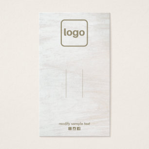 Bois blanc rustique Ajouter un écran de logo