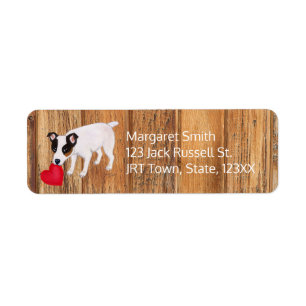 Bois d'adresse de Jack Russell Terrier Valentine