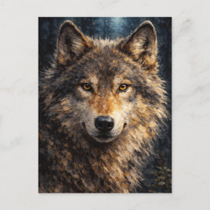 Bois d'Argent   Loup Art Animalier   Carte Postale
