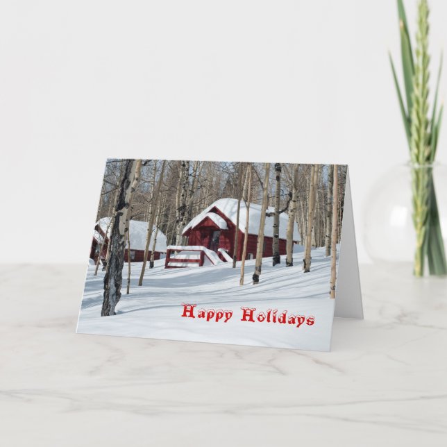 Bois d'Aspen sur carte à neige (Devant)