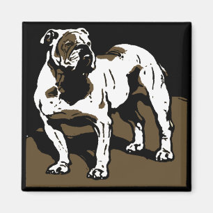 Bois de la ferme victorienne Magnets Bulldog